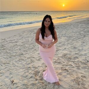 Katie May Soft Pink Maxi Dress